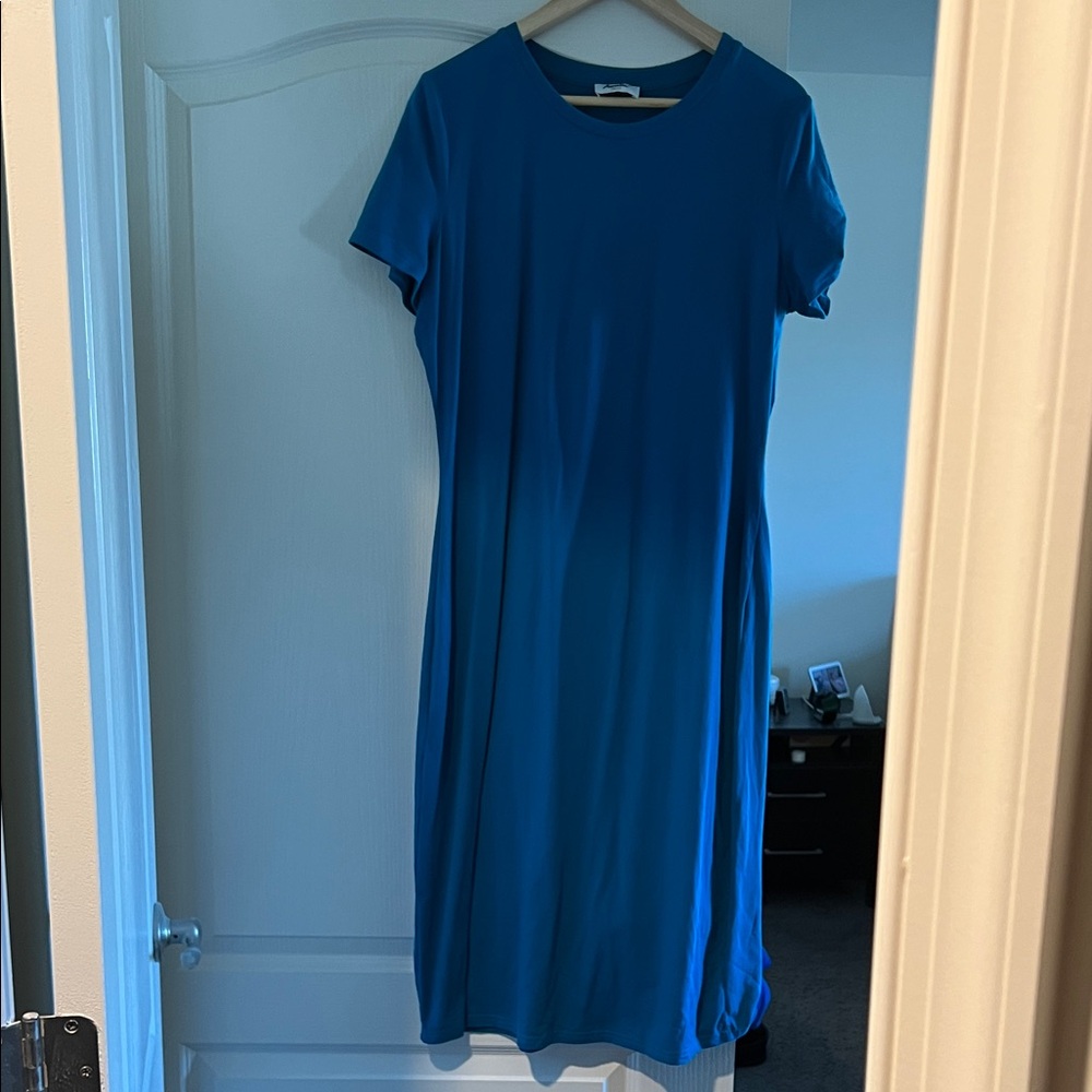 Amalli Talli T-Shirt Turquoise Midi Dress